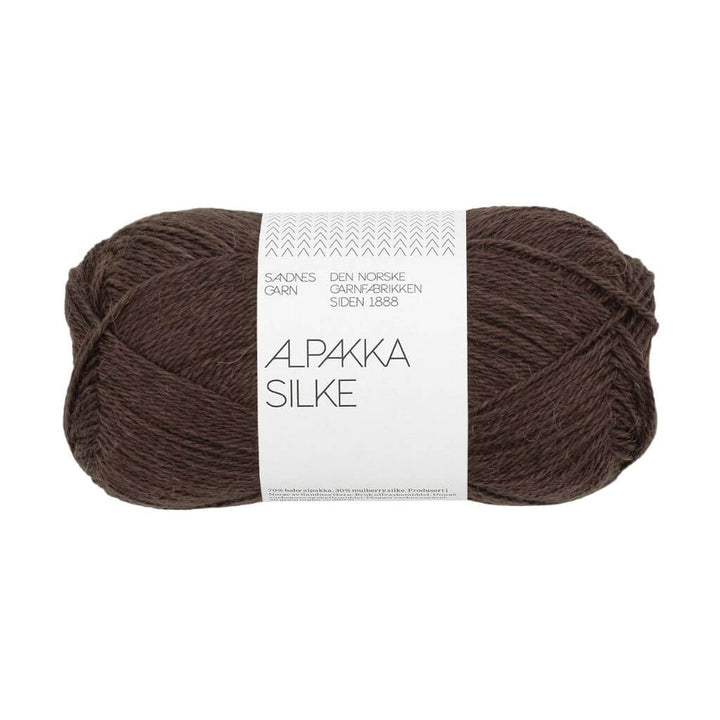 Sandnes Garn Alpakka Silke, Farbe 3591 chocolate plum – Alpaka und Seide bei Lieblingsgarn