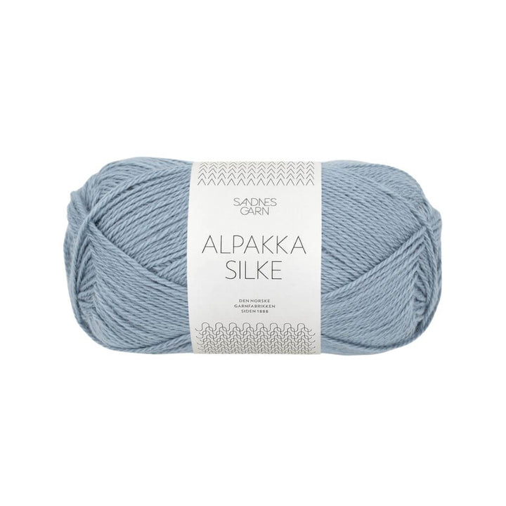 Sandnes Garn Alpakka Silke, Farbe 6041 Støvet Blå – Alpaka und Seide bei Lieblingsgarn