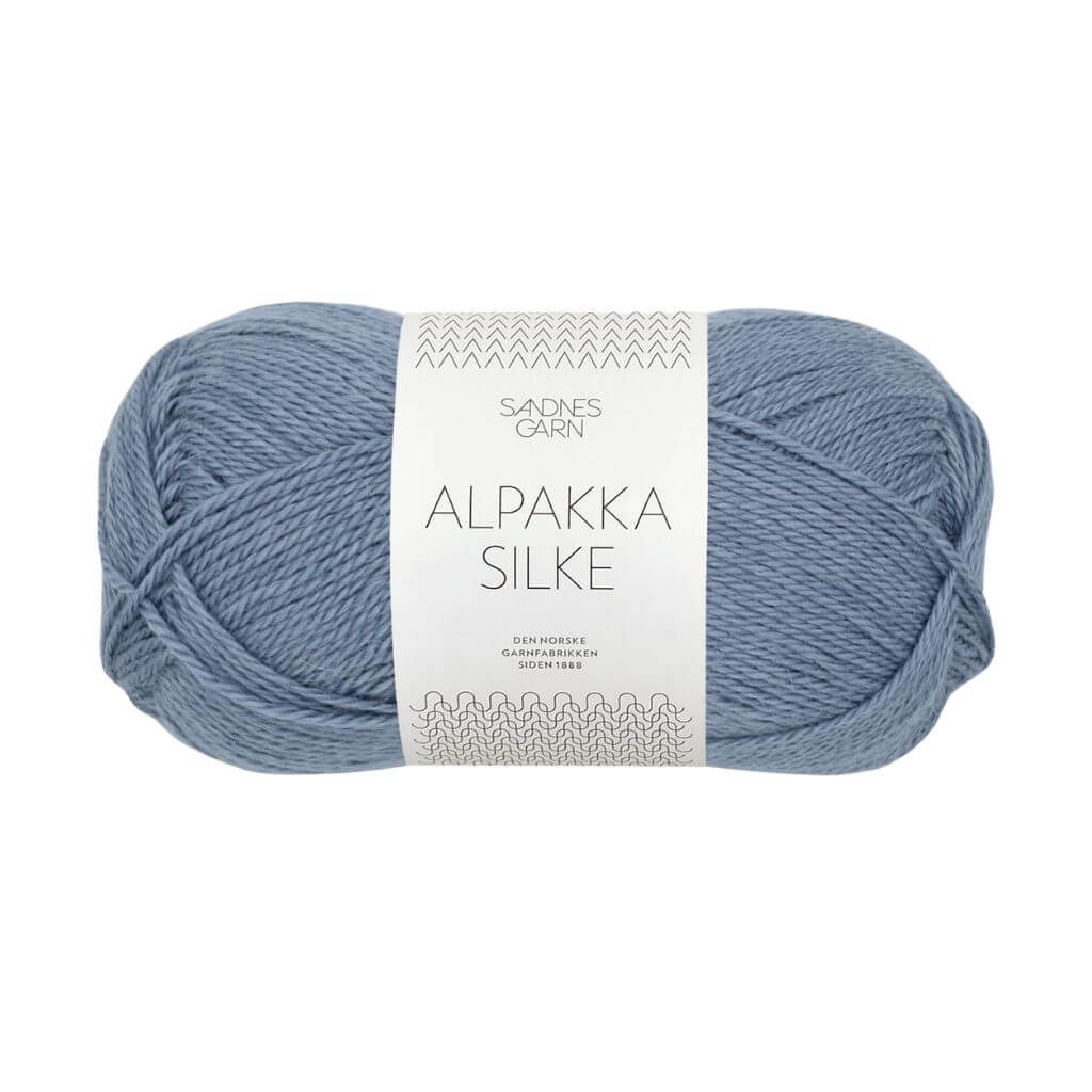 Sandnes Garn Alpakka Silke, Farbe 6052 Jeansblå – Alpaka und Seide bei Lieblingsgarn