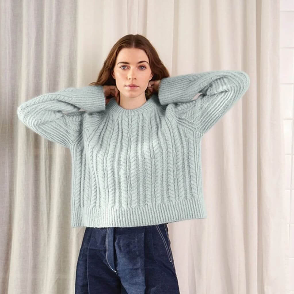 Sandnes Garn Pattern Damen Pullover Kaja Sweater Strickanleitung - Sandnes Garn (Heft) bei bei bei bei Lieblingsgarn