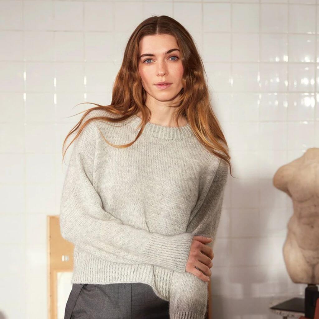 Sandnes Garn Pattern Damen Pullover Heather Sweater Strickanleitung - Sandnes Garn (Heft) bei bei bei bei Lieblingsgarn