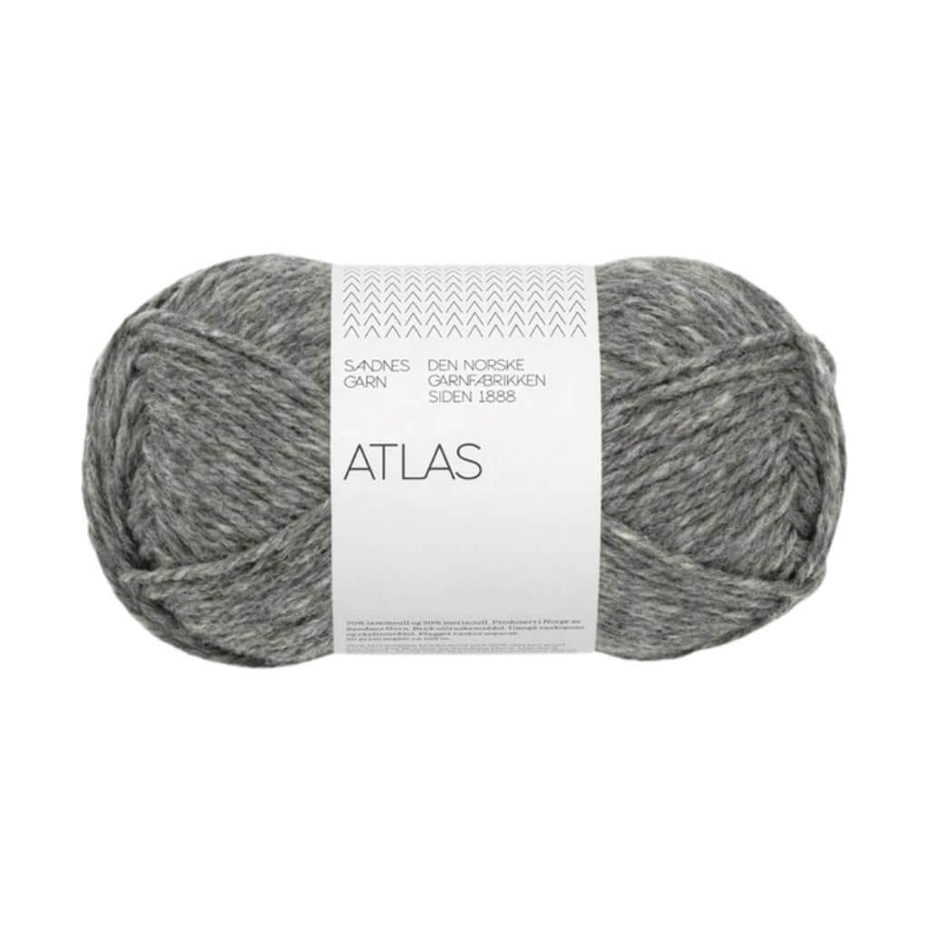 Sandnes Garn Atlas, Farbe 1055 dark grey mottled – Merino und Schurwolle bei Lieblingsgarn