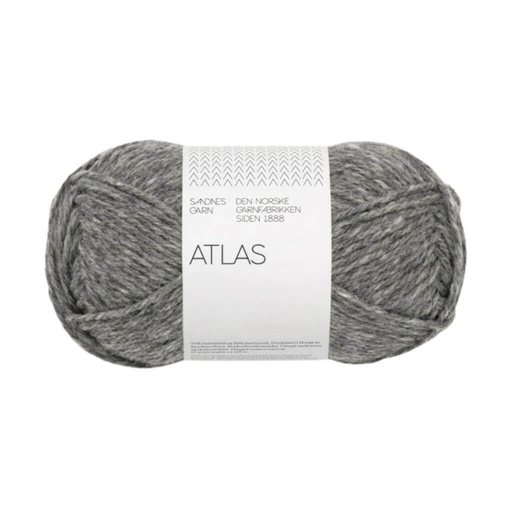 Sandnes Garn Atlas, Farbe 1055 dark grey mottled – Merino und Schurwolle bei Lieblingsgarn