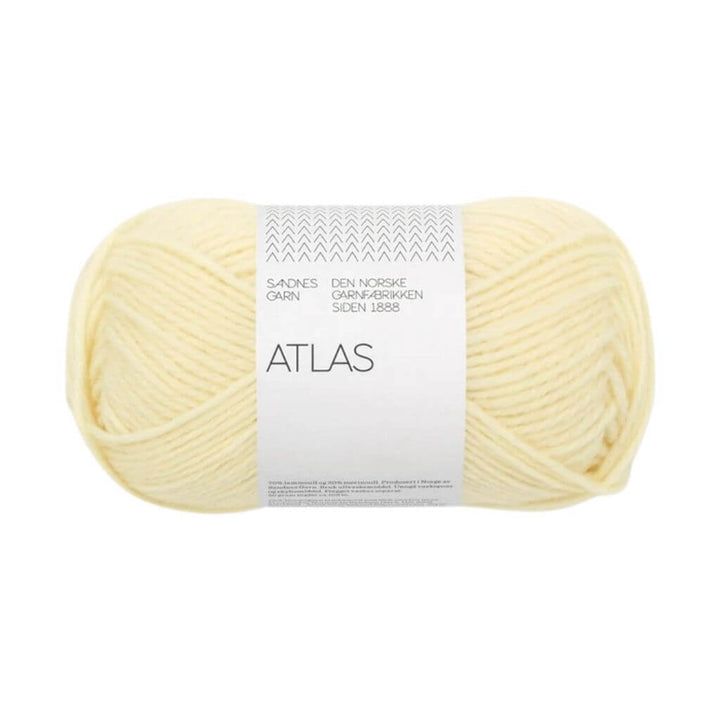 Sandnes Garn Atlas, Farbe 2001 butter yellow – Merino und Schurwolle bei Lieblingsgarn