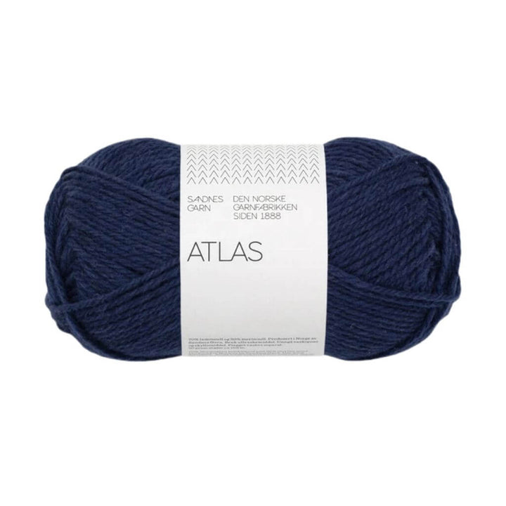 Sandnes Garn Atlas, Farbe 5575 navy – Merino und Schurwolle bei Lieblingsgarn
