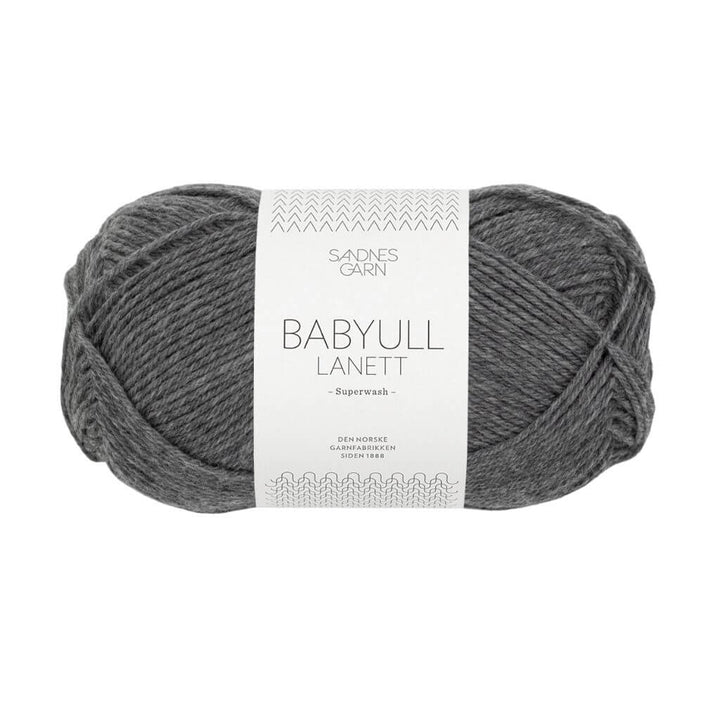 Sandnes Garn Babyull Lanett, Farbe 1053 Mørk Gråmel – Merino bei Lieblingsgarn