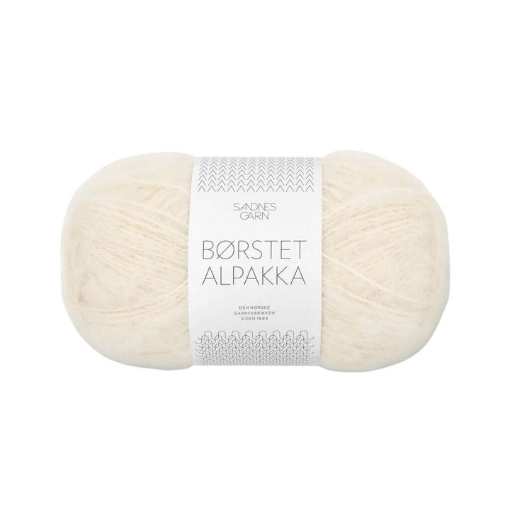 Sandnes Garn Sandnes Børstet Alpakka - 50g, Farbe 1012 Natur – Alpaka und Synthetik bei Lieblingsgarn