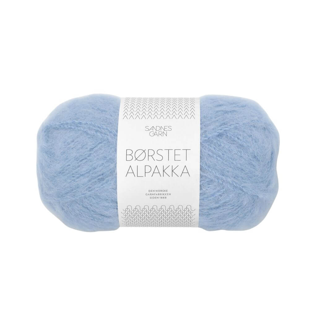 Sandnes Garn Sandnes Børstet Alpakka - 50g, Farbe 6003 Lys Blå – Alpaka und Synthetik bei Lieblingsgarn