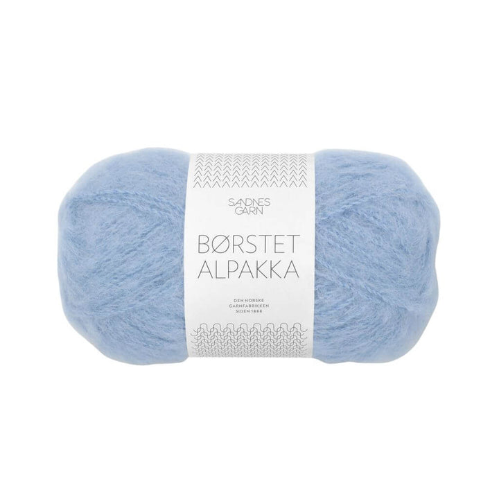 Sandnes Garn Sandnes Børstet Alpakka - 50g, Farbe 6003 Lys Blå – Alpaka und Synthetik bei Lieblingsgarn