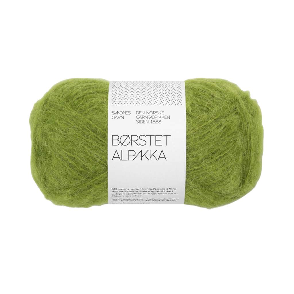 Sandnes Garn Sandnes Børstet Alpakka - 50g, Farbe 9564 matcha – Alpaka und Synthetik bei Lieblingsgarn