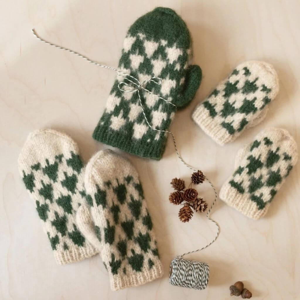 Sandnes Garn Handschuhe Christmas Tree Mittens Strickanleitung - Sandnes Garn (Heft) bei bei bei bei Lieblingsgarn