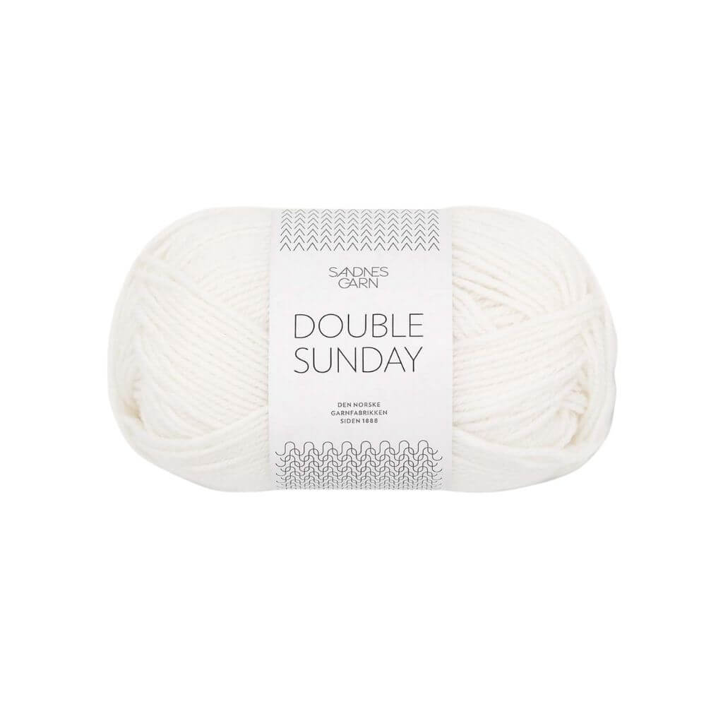 Sandnes Garn 1001 - Hvit Sandnes Garn Double Sunday - 50g Lieblingsgarn