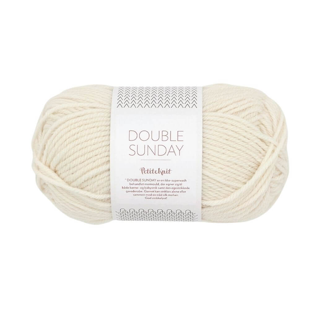 Sandnes Garn Double Sunday PetiteKnit, Farbe 1012 Whipped cream – Merino bei Lieblingsgarn