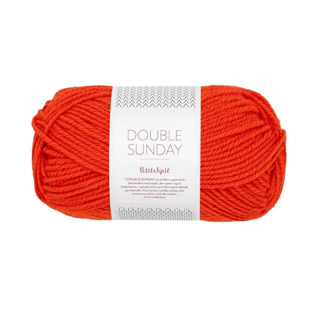 Sandnes Garn Double Sunday PetiteKnit, Farbe 3819 That orange feeling – Merino bei Lieblingsgarn