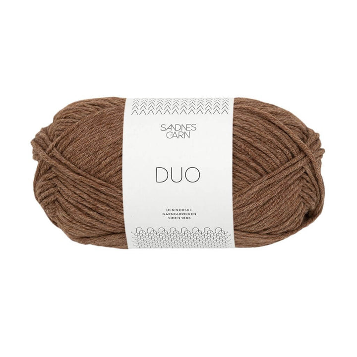 Sandnes Garn Duo, Farbe 2564 Gyllenbrun – Baumwolle und Merino bei Lieblingsgarn