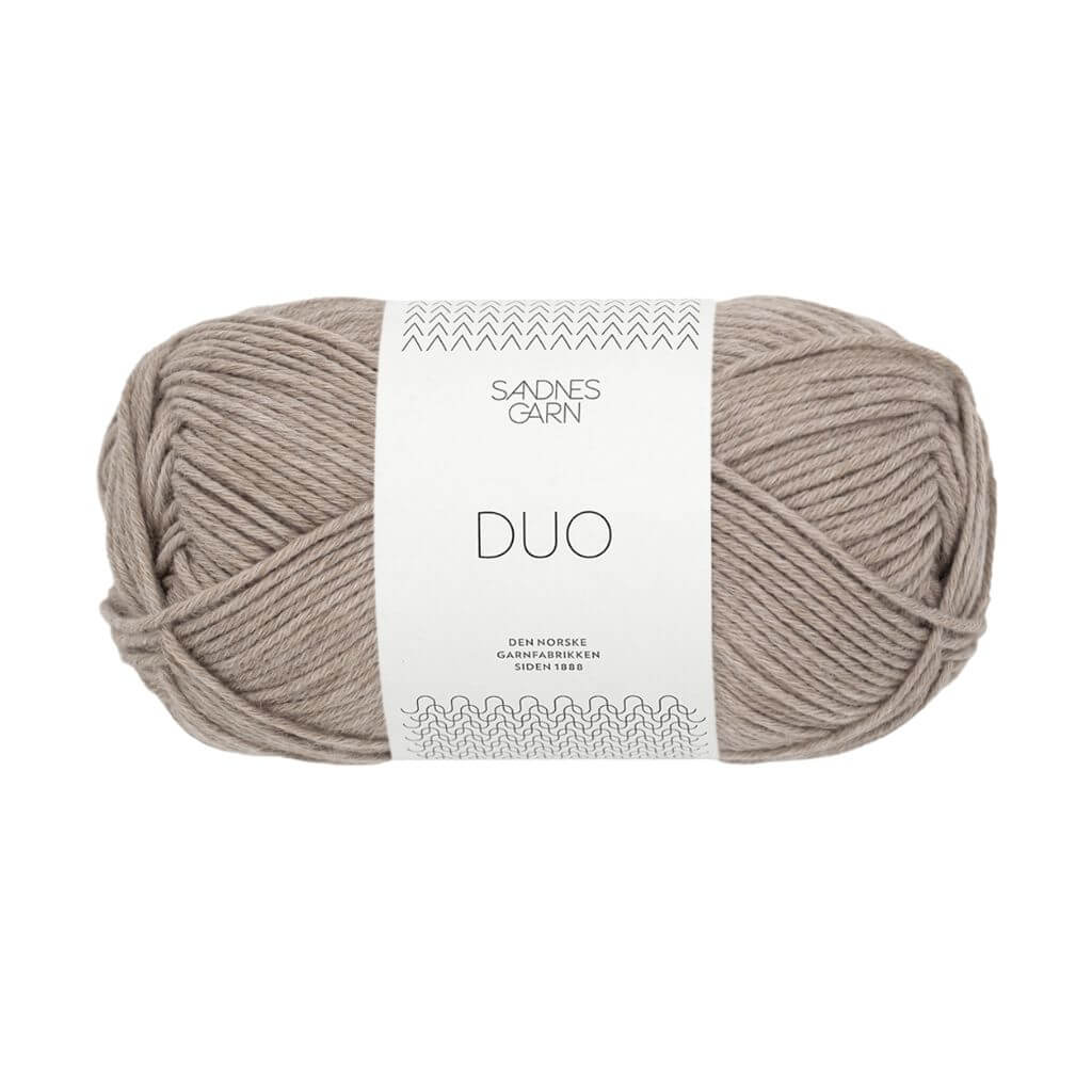 Sandnes Garn Duo, Farbe 2650 Beige melert – Baumwolle und Merino bei Lieblingsgarn