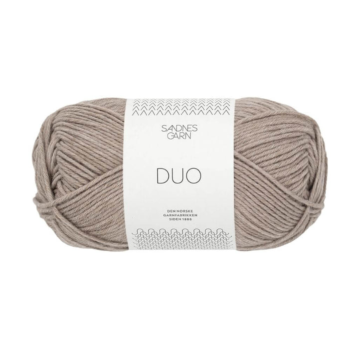 Sandnes Garn Duo, Farbe 2650 Beige melert – Baumwolle und Merino bei Lieblingsgarn