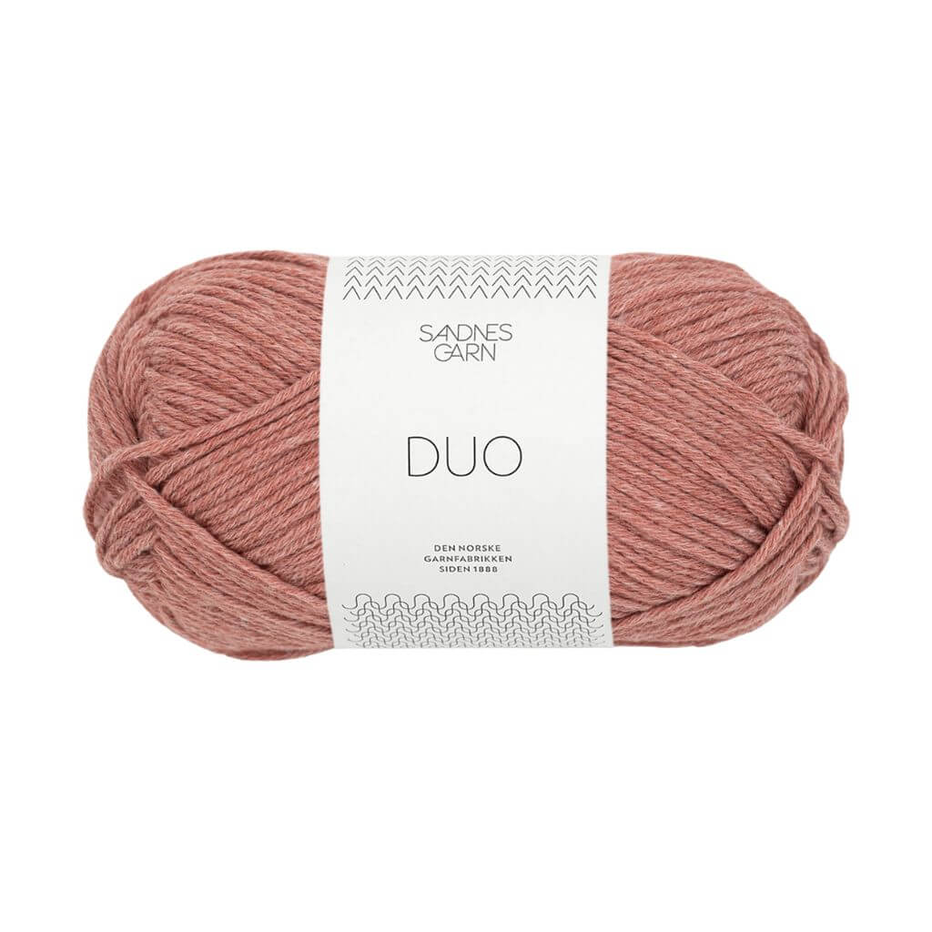Sandnes Garn Duo, Farbe 3543 Varm Brun melert – Baumwolle und Merino bei Lieblingsgarn