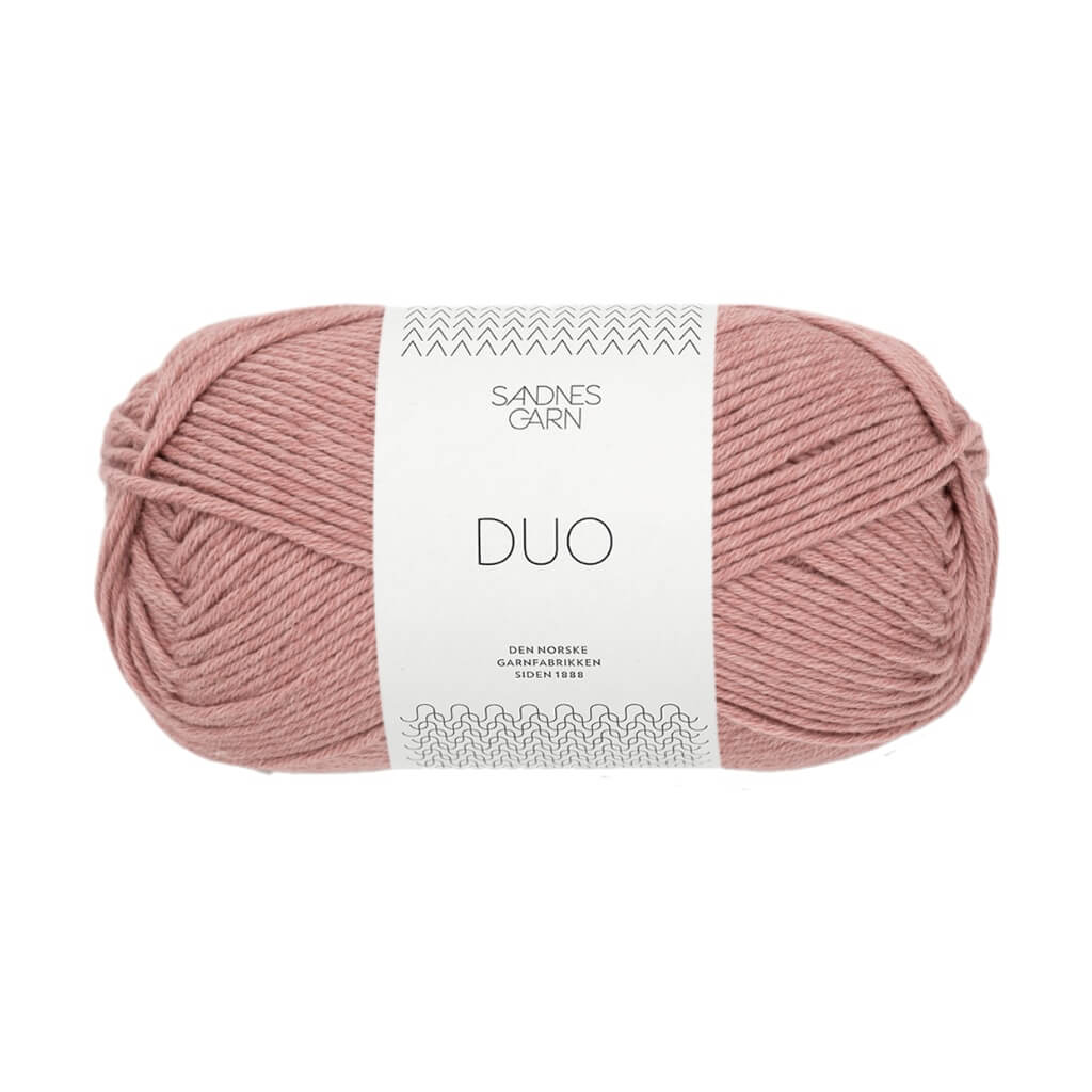 Sandnes Garn Duo, Farbe 4032 Pudderrosa – Baumwolle und Merino bei Lieblingsgarn