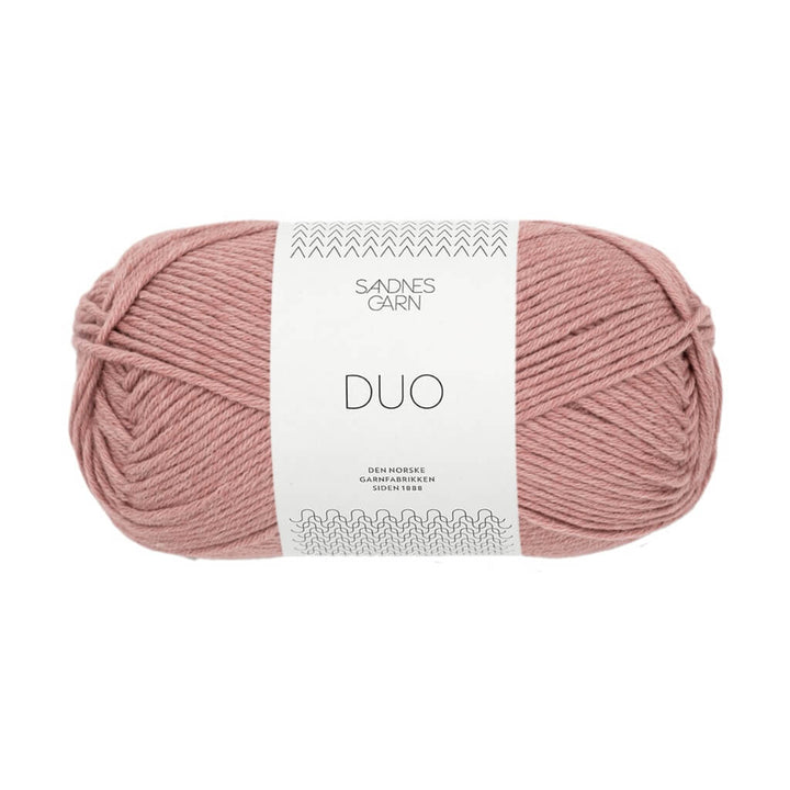 Sandnes Garn Duo, Farbe 4032 Pudderrosa – Baumwolle und Merino bei Lieblingsgarn