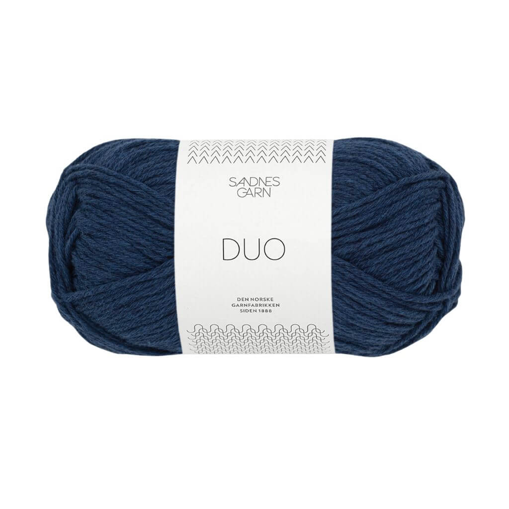 Sandnes Garn Duo, Farbe 5575 Marine – Baumwolle und Merino bei Lieblingsgarn