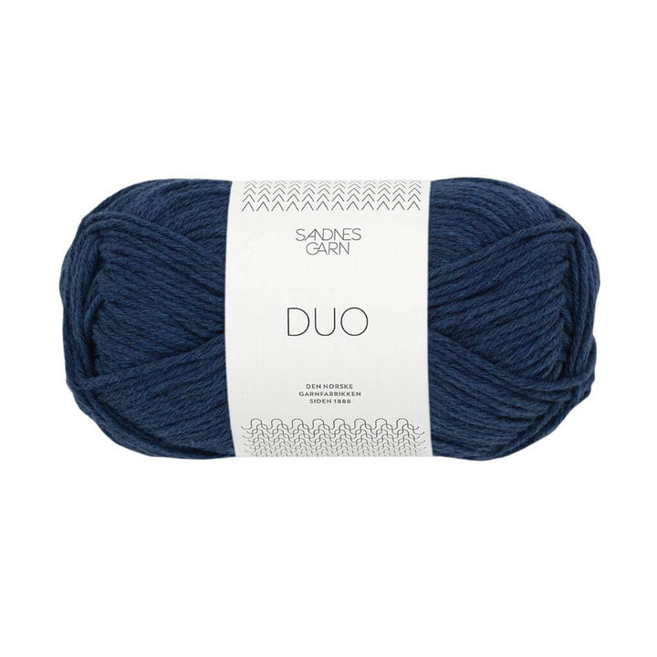 Sandnes Garn Duo, Farbe 5575 Marine – Baumwolle und Merino bei Lieblingsgarn