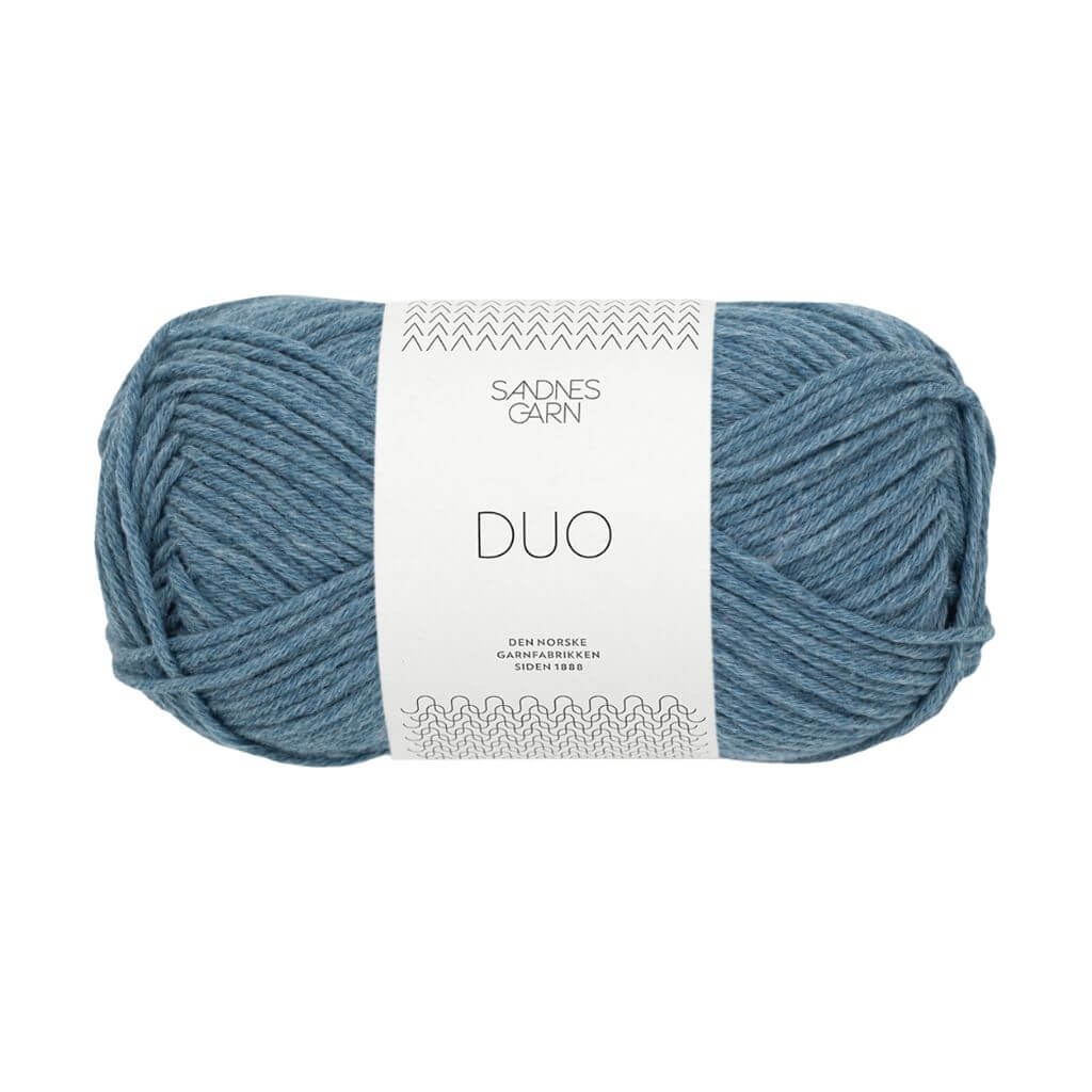 Sandnes Garn Duo, Farbe 6033 Jeansblå – Baumwolle und Merino bei Lieblingsgarn