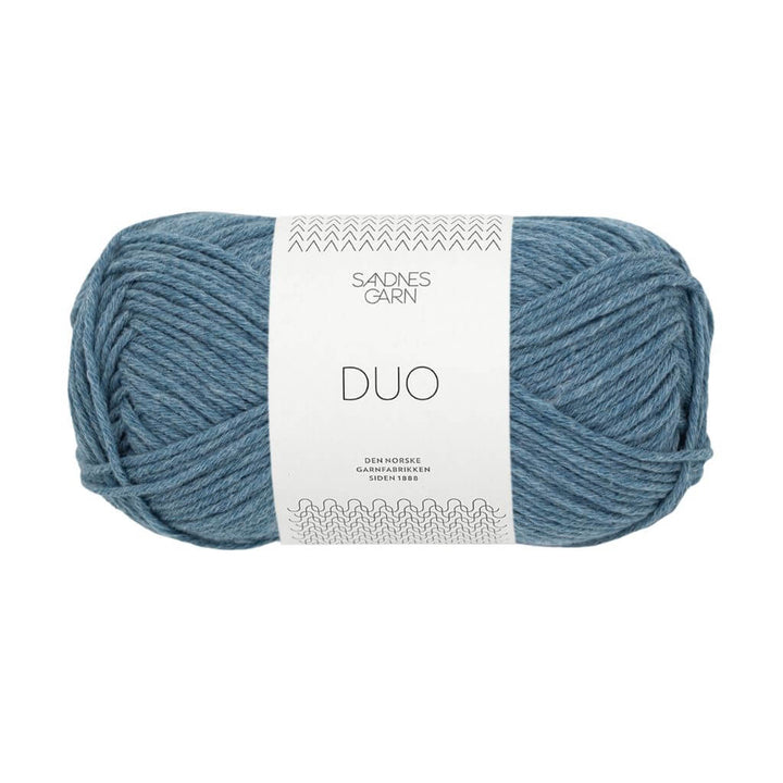 Sandnes Garn Duo, Farbe 6033 Jeansblå – Baumwolle und Merino bei Lieblingsgarn