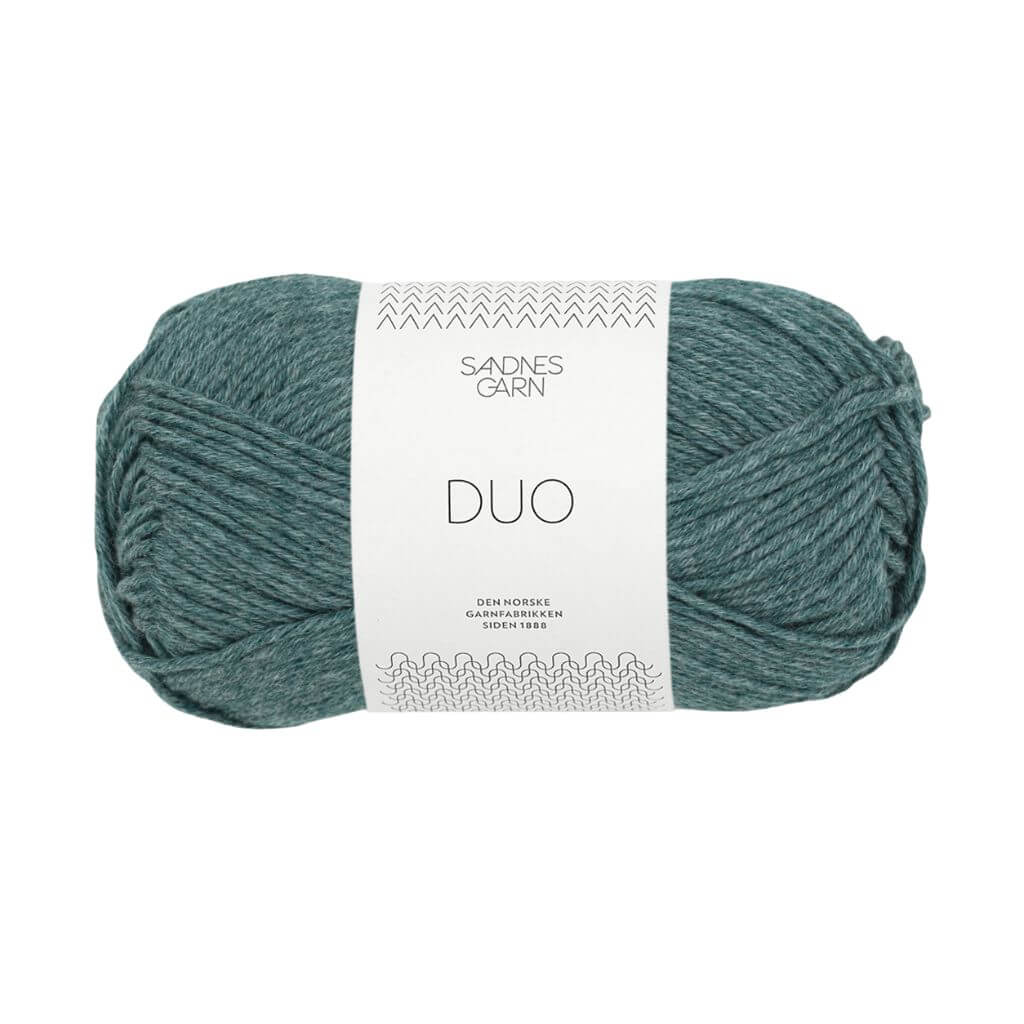 Sandnes Garn Duo, Farbe 6862 Dyp Aqua – Baumwolle und Merino bei Lieblingsgarn