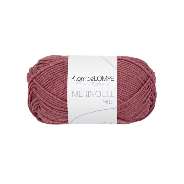 Sandnes Garn KlompeLOMPE Merinoull, Farbe 4344 Mørk Pudderrosa – Merino bei Lieblingsgarn