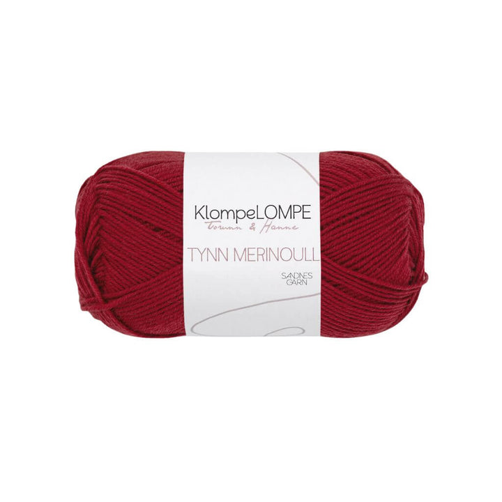 Sandnes Garn KlompeLOMPE Tynn Merinoull, Farbe 4236 Dyp Julerød – Merino bei Lieblingsgarn
