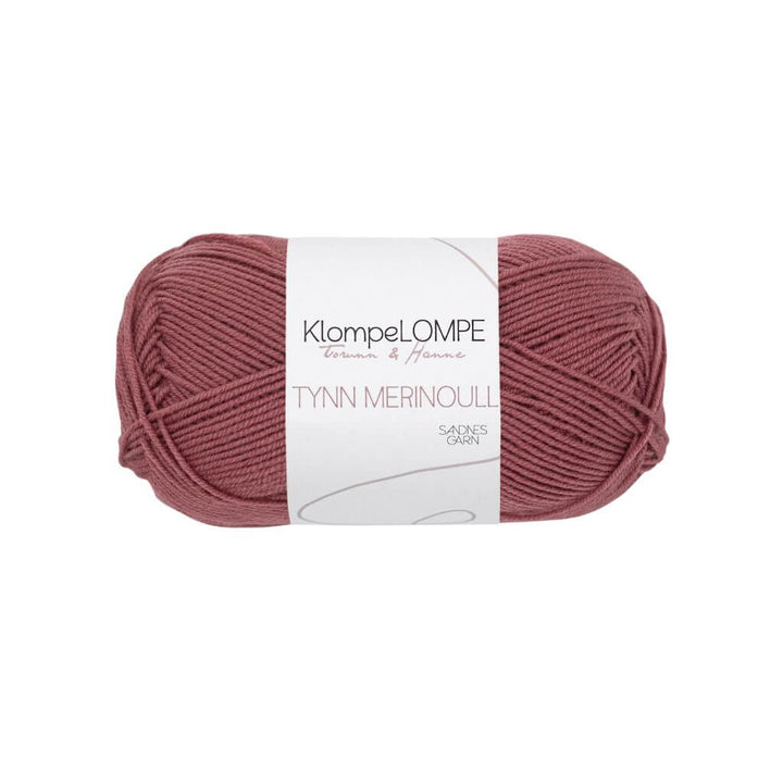 Sandnes Garn KlompeLOMPE Tynn Merinoull, Farbe 4344 Mørk Pudderrosa – Merino bei Lieblingsgarn