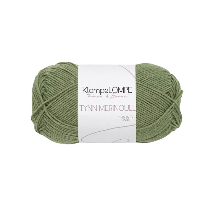 Sandnes Garn KlompeLOMPE Tynn Merinoull, Farbe 9052 mork puddergronn – Merino bei Lieblingsgarn