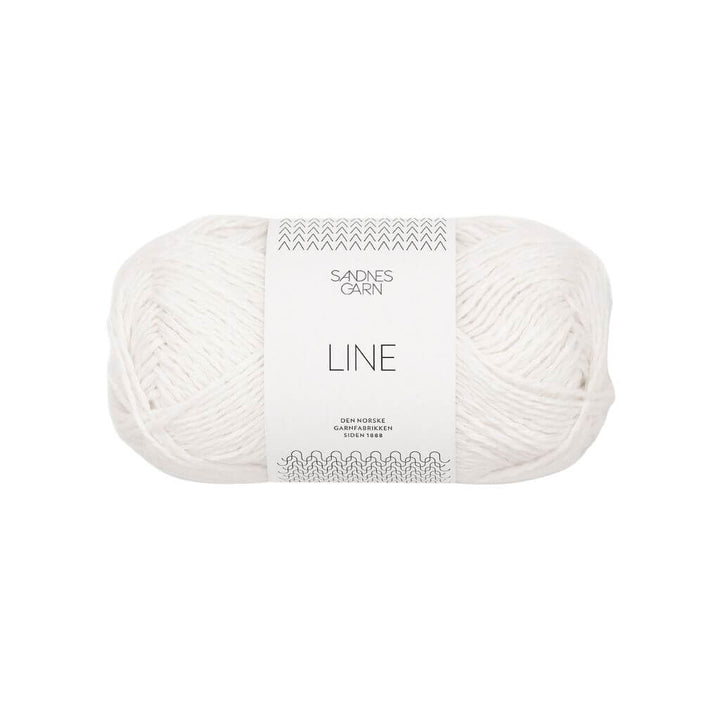 Sandnes Garn 1002 - Hvit Sandnes Garn Line - 50g Lieblingsgarn