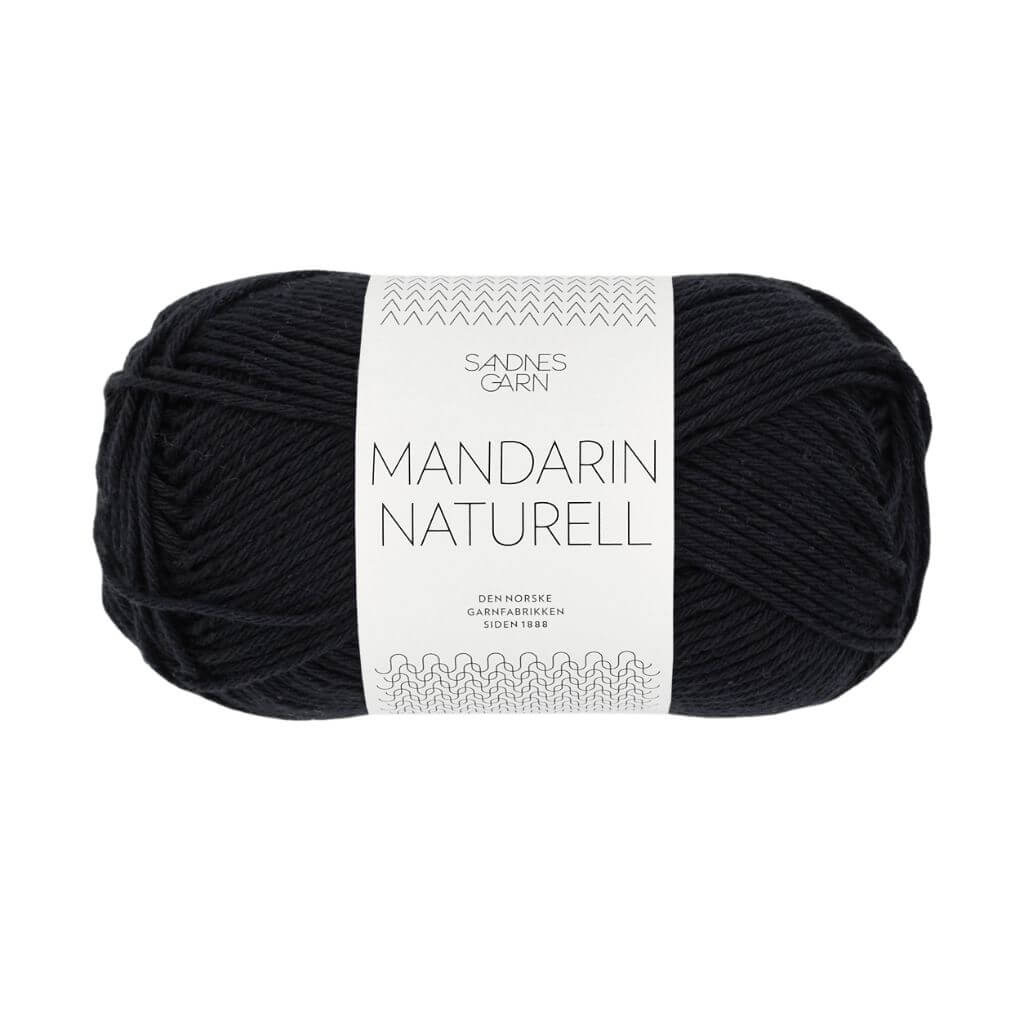 Sandnes Garn Mandarin Naturell - 50g, Farbe 1099 Svart – Baumwolle bei Lieblingsgarn