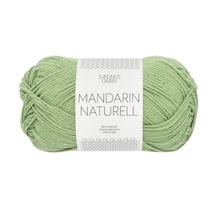 Sandnes Garn Mandarin Naturell - 50g, Farbe 8734 gronn – Baumwolle bei Lieblingsgarn