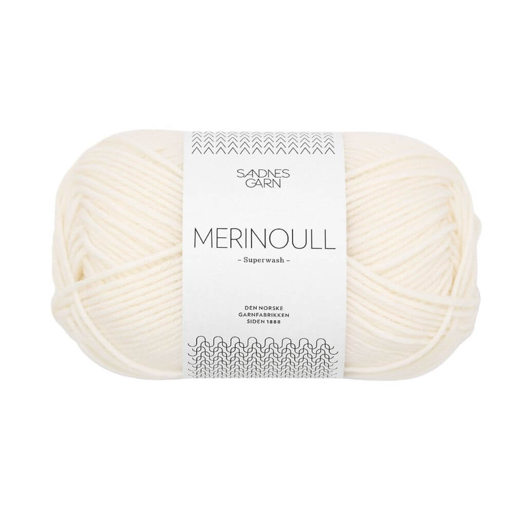 Sandnes Garn Merinoull - 50g, Farbe 1002 Hvit – Merino bei Lieblingsgarn