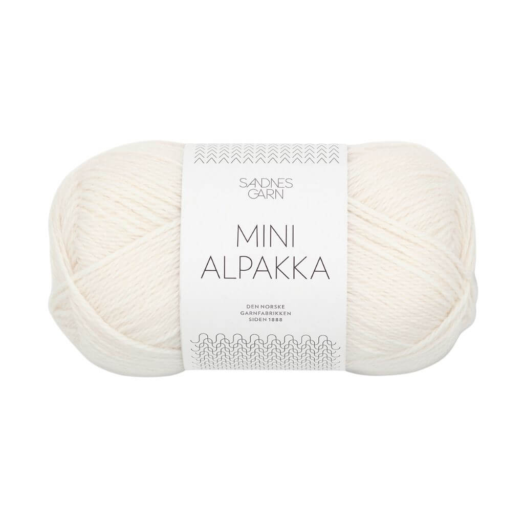 Sandnes Garn Mini Alpakka, Farbe 1001 Optisk Hvit – Alpaka bei Lieblingsgarn