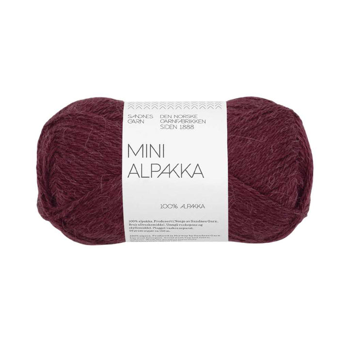 Sandnes Garn Mini Alpakka, Farbe 4372 deep burgundy – Alpaka bei Lieblingsgarn