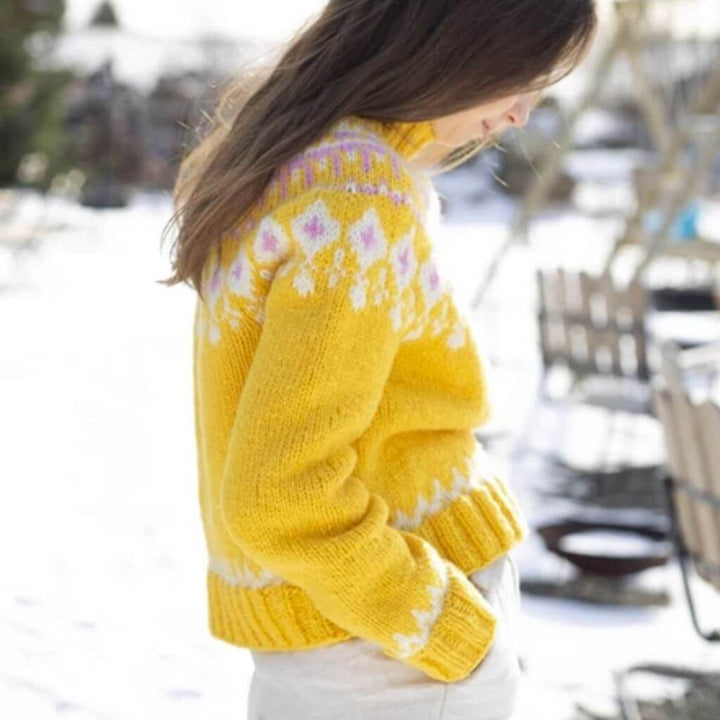 Sandnes Garn Pattern Jacquard Osterpullover Grynet Strickanleitung - Sandnes Garn (PDF) bei bei bei bei Lieblingsgarn