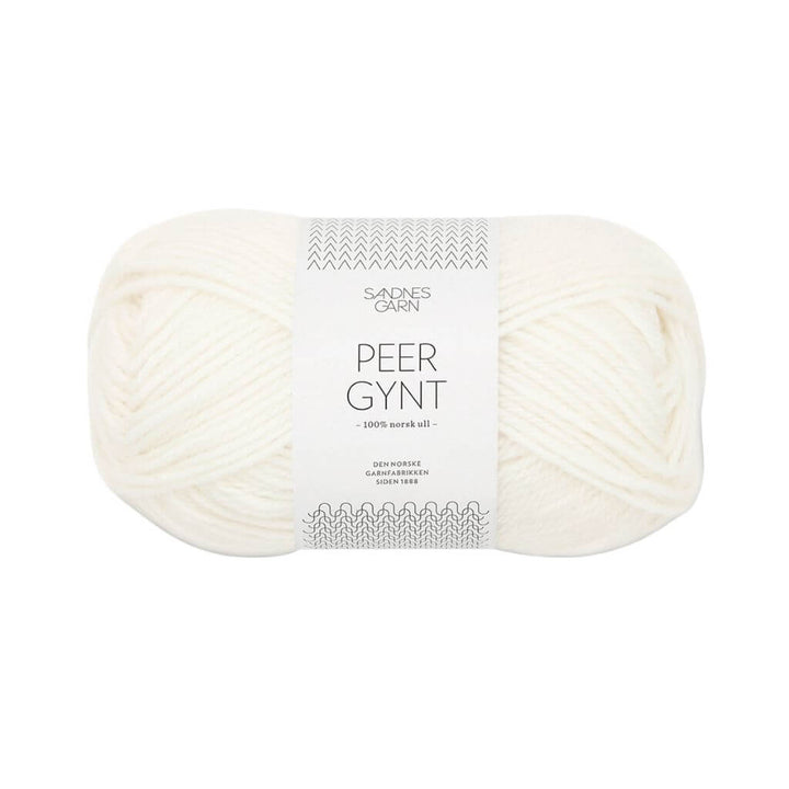 Sandnes Garn 1001 - Optisk Hvit Sandnes Garn Peer Gynt 50 g Lieblingsgarn