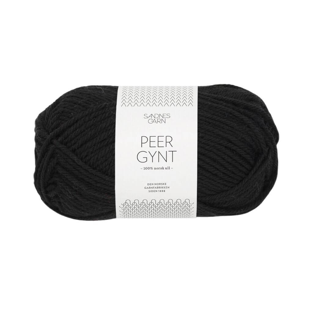 Sandnes Garn 1099 - Svart Sandnes Garn Peer Gynt 50 g Lieblingsgarn