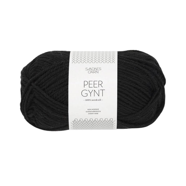 Sandnes Garn 1099 - Svart Sandnes Garn Peer Gynt 50 g Lieblingsgarn