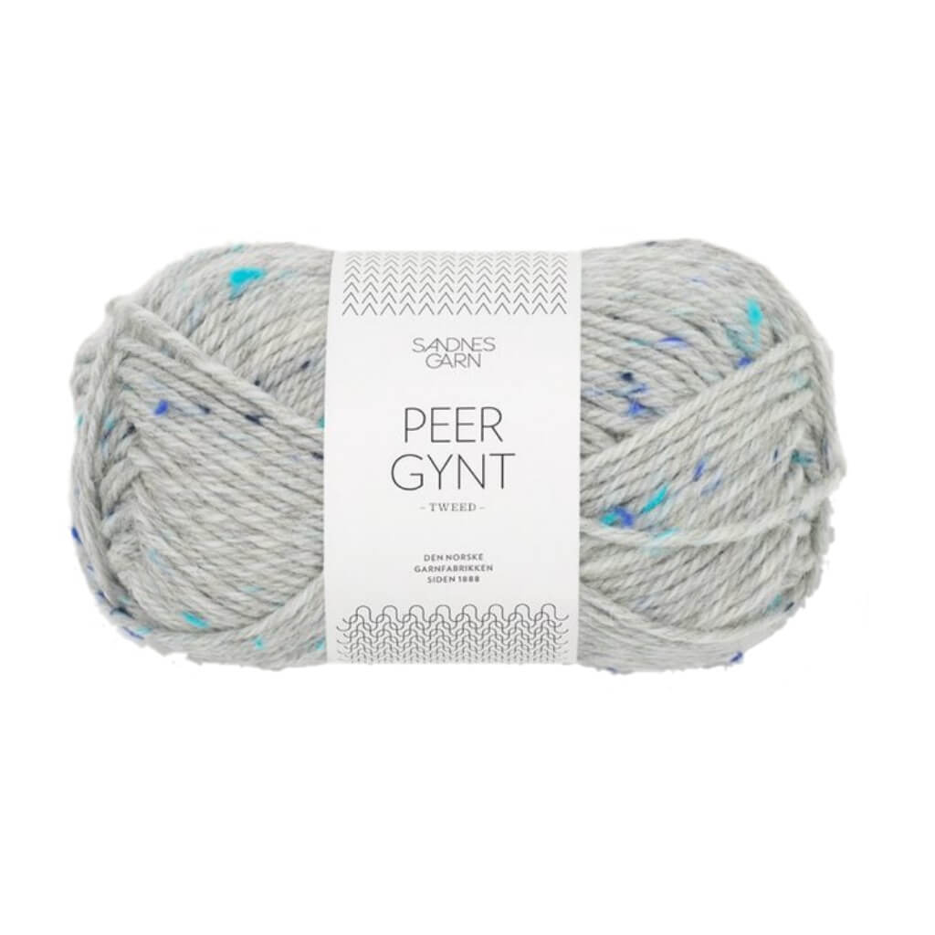 Sandnes Garn 1502 - Lys Gråmelert Blå Tweed Sandnes Garn Peer Gynt 50 g Lieblingsgarn