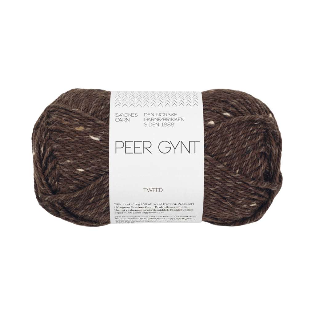 Sandnes Garn 3085 - mork brun tweed Sandnes Garn Peer Gynt 50 g Lieblingsgarn