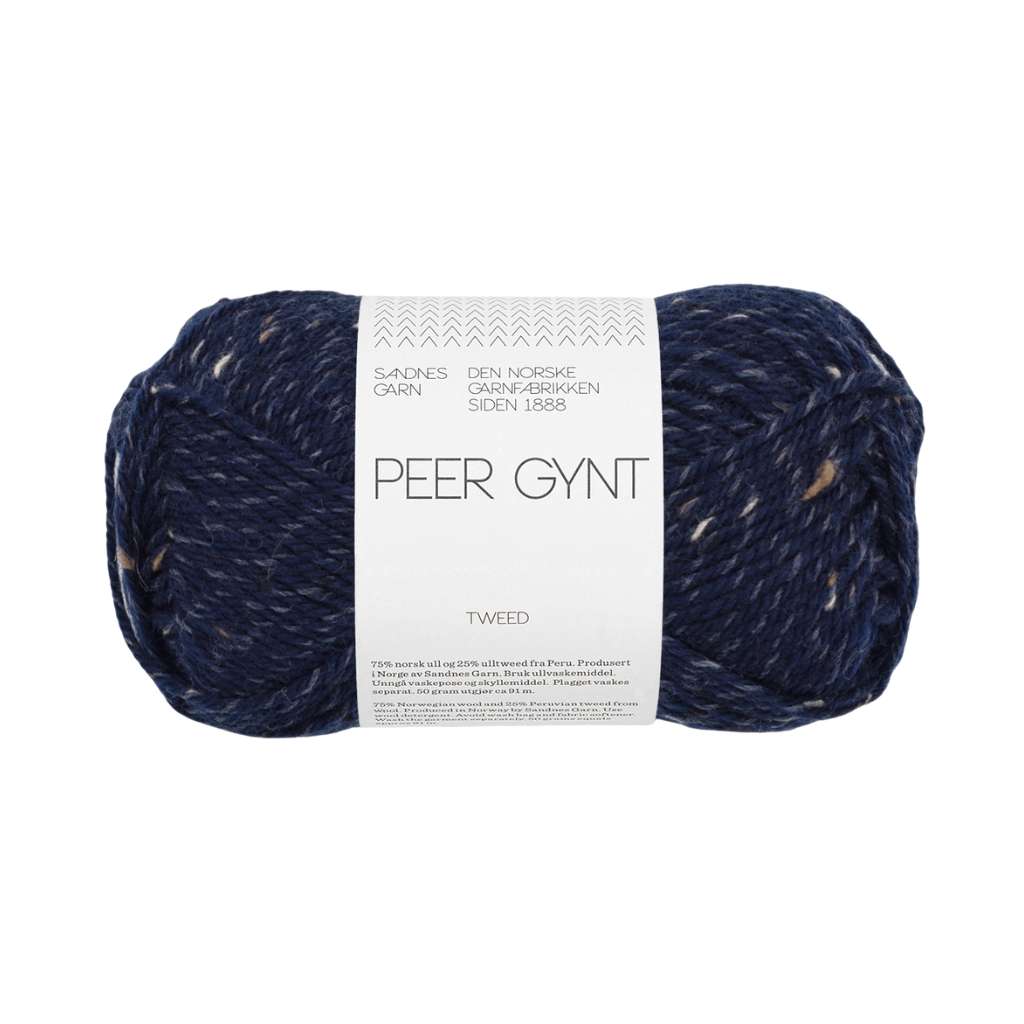 Sandnes Garn 5585 - marinebla tweed Sandnes Garn Peer Gynt 50 g Lieblingsgarn