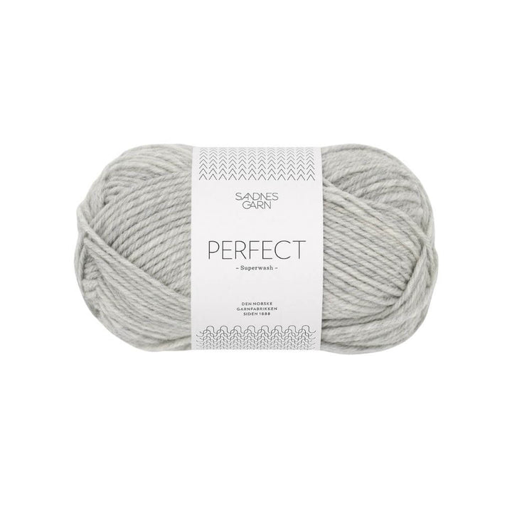 Sandnes Garn Perfect 50g, Farbe 1042 Gråmelert – Schurwolle und Synthetik bei Lieblingsgarn