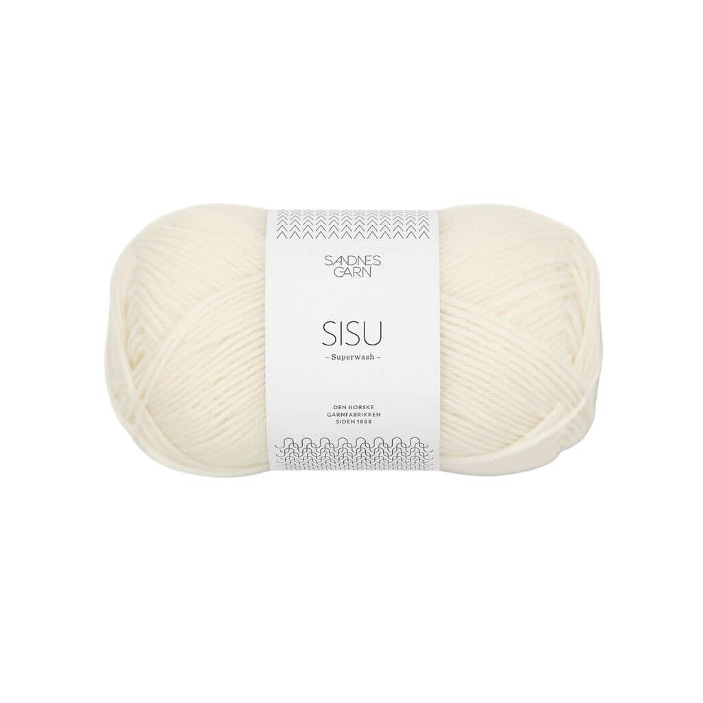 Sandnes Garn Sisu 50 g - Sockenwolle Superwash, Farbe 1012 Natur – Schurwolle und Synthetik bei Lieblingsgarn