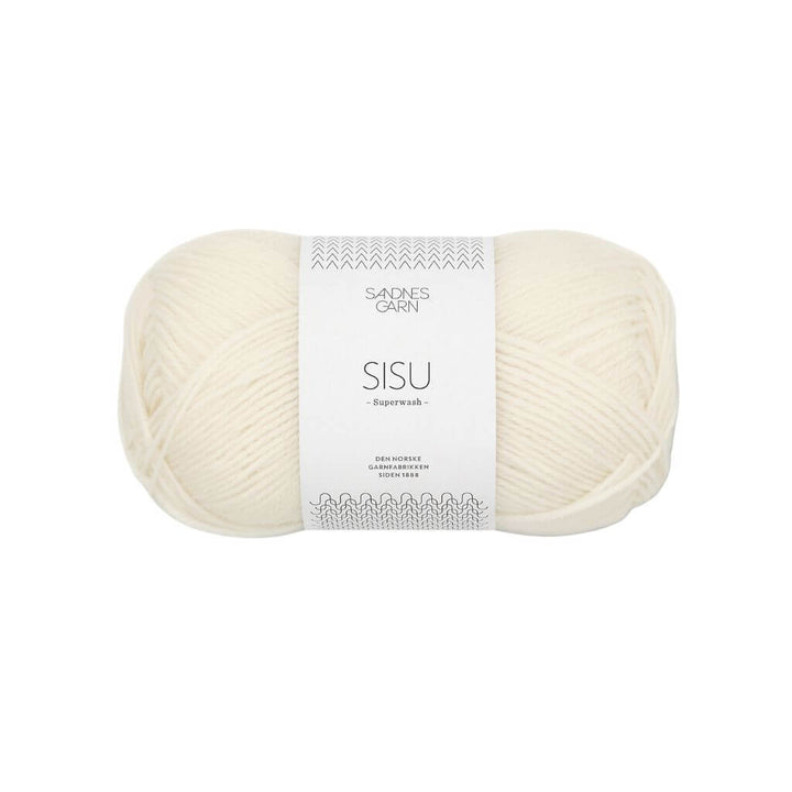 Sandnes Garn Sisu 50 g - Sockenwolle Superwash, Farbe 1012 Natur – Schurwolle und Synthetik bei Lieblingsgarn