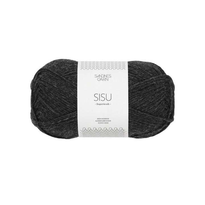 Sandnes Garn Sisu 50 g - Sockenwolle Superwash, Farbe 1088 Koksmelert – Schurwolle und Synthetik bei Lieblingsgarn